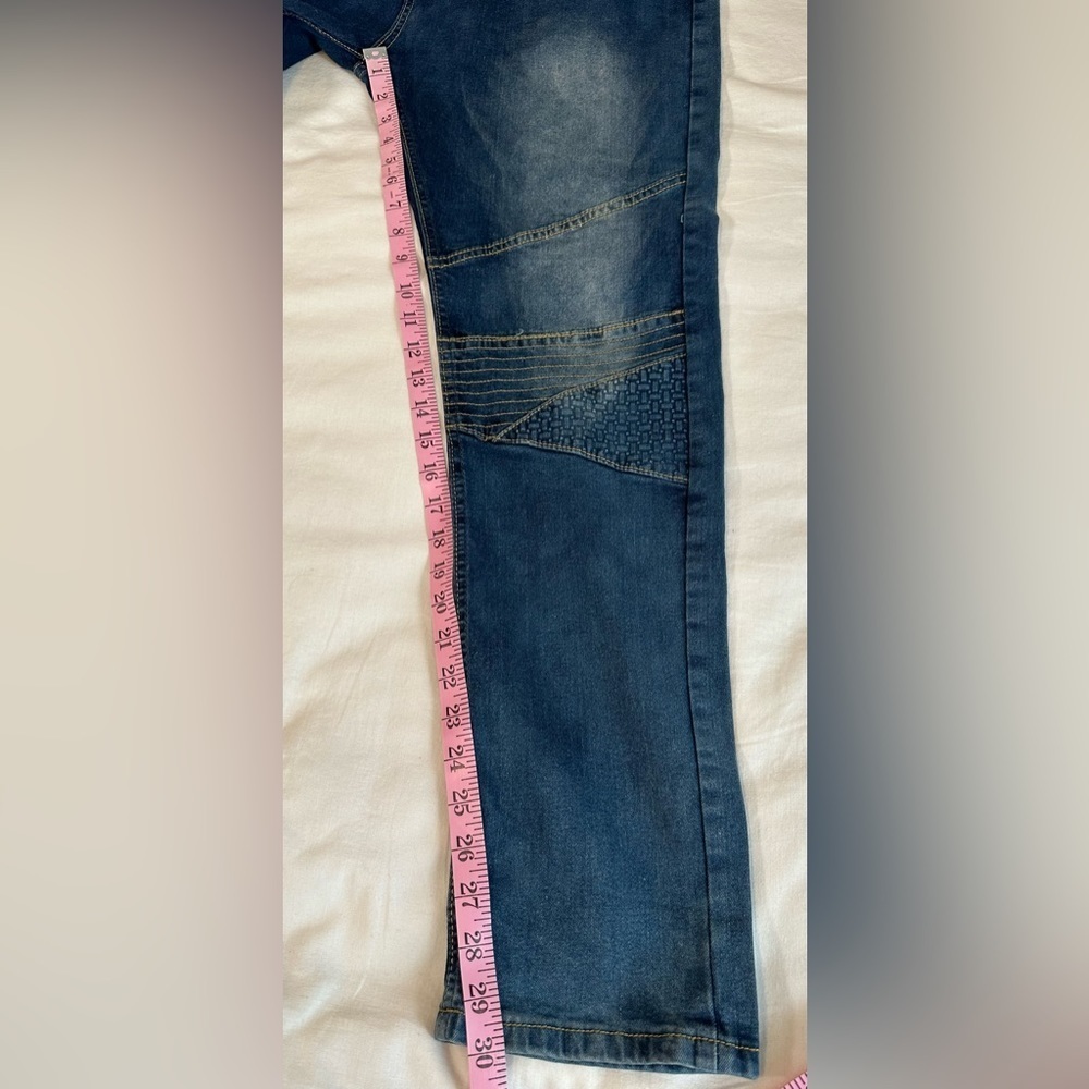 Phat Farm Skinny Stretch Detail On Knee Jeans Mens 36x30 - Picture 7 of 15